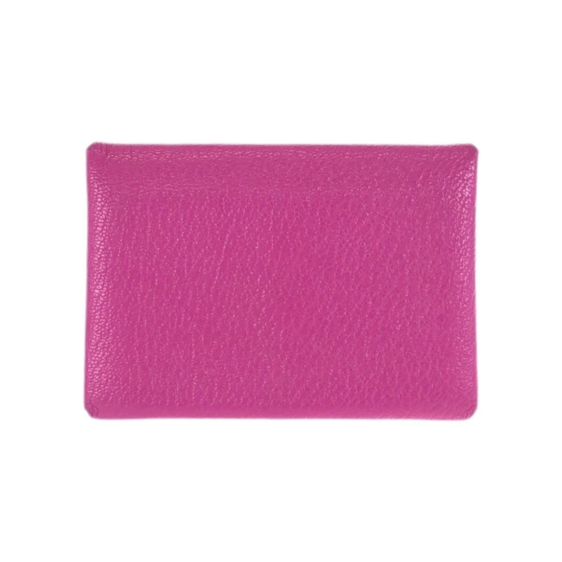 HERMES Calvi Duo Rose Purple Pink Gold Hardware Chevre Leather Business Card Holder/Card Case (1 of 15)