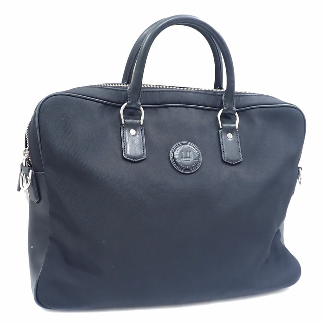 Dunhill Men's Black Nylon Handbag: --- Catalog ---Category: SizeSize (HxWxD): 27cm x 39cm x 6cm / 10.62'' x 15.35'' x 2.36''Category: DesignType: BriefcaseColor: BlackGender: MenMaterial: Nylon Category: GeneralBrand: Dunhill--- Item L