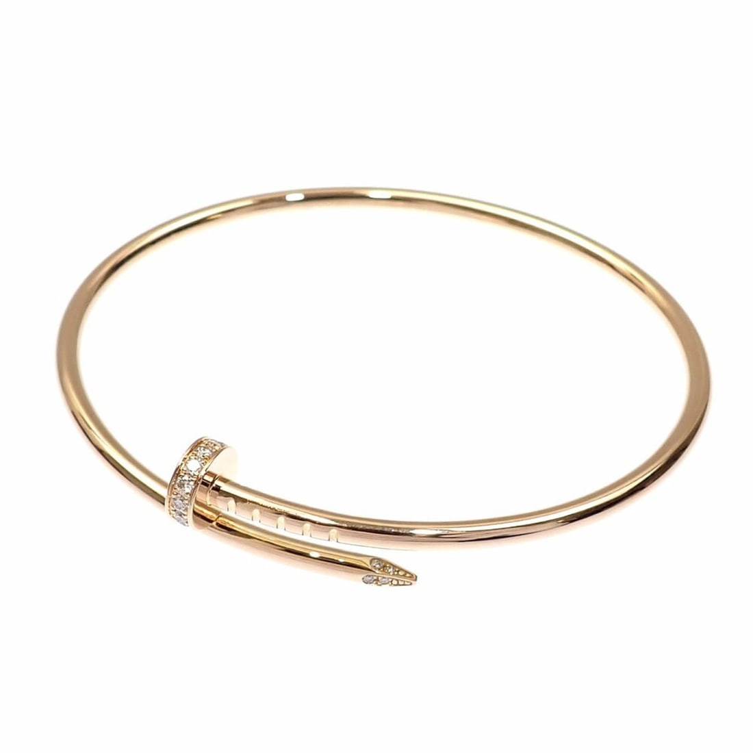 Cartier Juste un Clou Bracelet for Women, Diamond, 18K Pink Gold, 8.6g, 750 (18k Gold) (1 of 17)