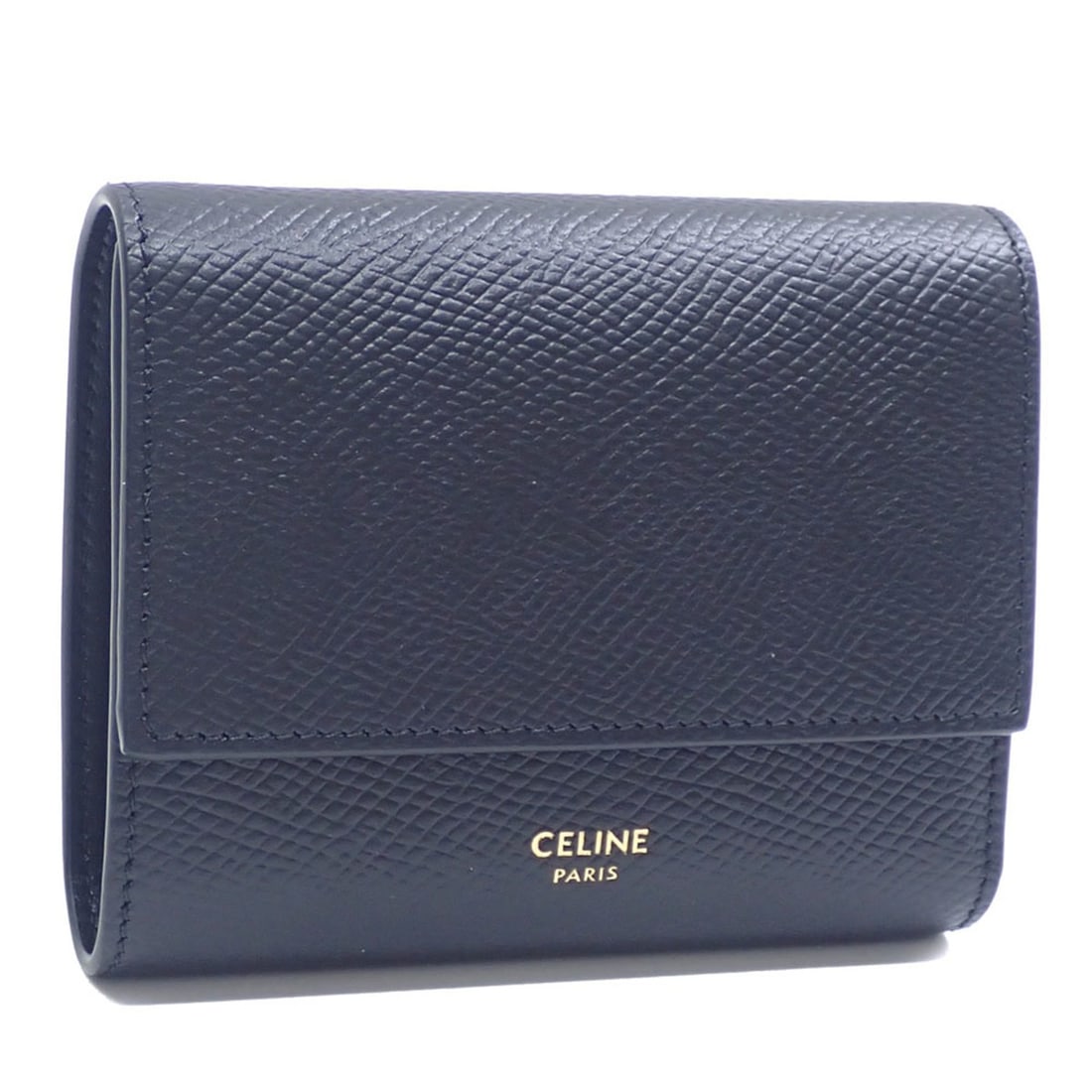 Celine Trifold Wallet Small for Women, Black Grained Calfskin, 10B573BEL: --- Catalog ---Category: SizeSize (HxWxD): 8.5cm x 10.5cm x 3.5cm / 3.34'' x 4.13'' x 1.37''Category: DesignType: Wallet (tri-fold)Color: BlackGender: WomenMaterial: Leather Leather/Fur Type: Calfskin