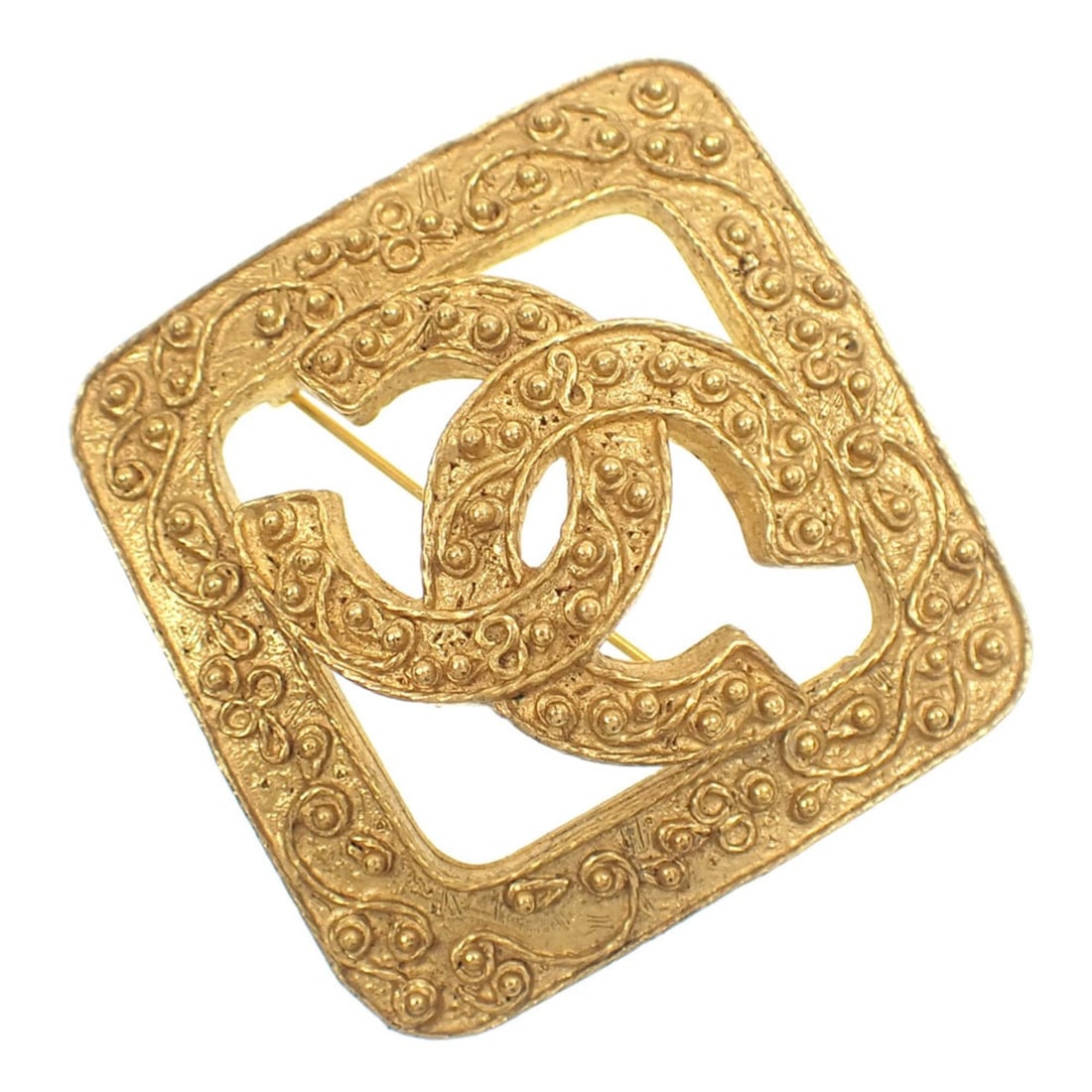 Chanel Coco Mark Brooch, Women's, GP Gold Color, 94A: --- Catalog ---Category: SizeSize (HxWxD): 6.2cm x 6cm x 1.4cm / 2.44'' x 2.36'' x 0.55''Category: DesignType: BroochColor: GoldFinish: Gold platedGender: WomenCategory: GeneralBrand: Chanel--- Item L