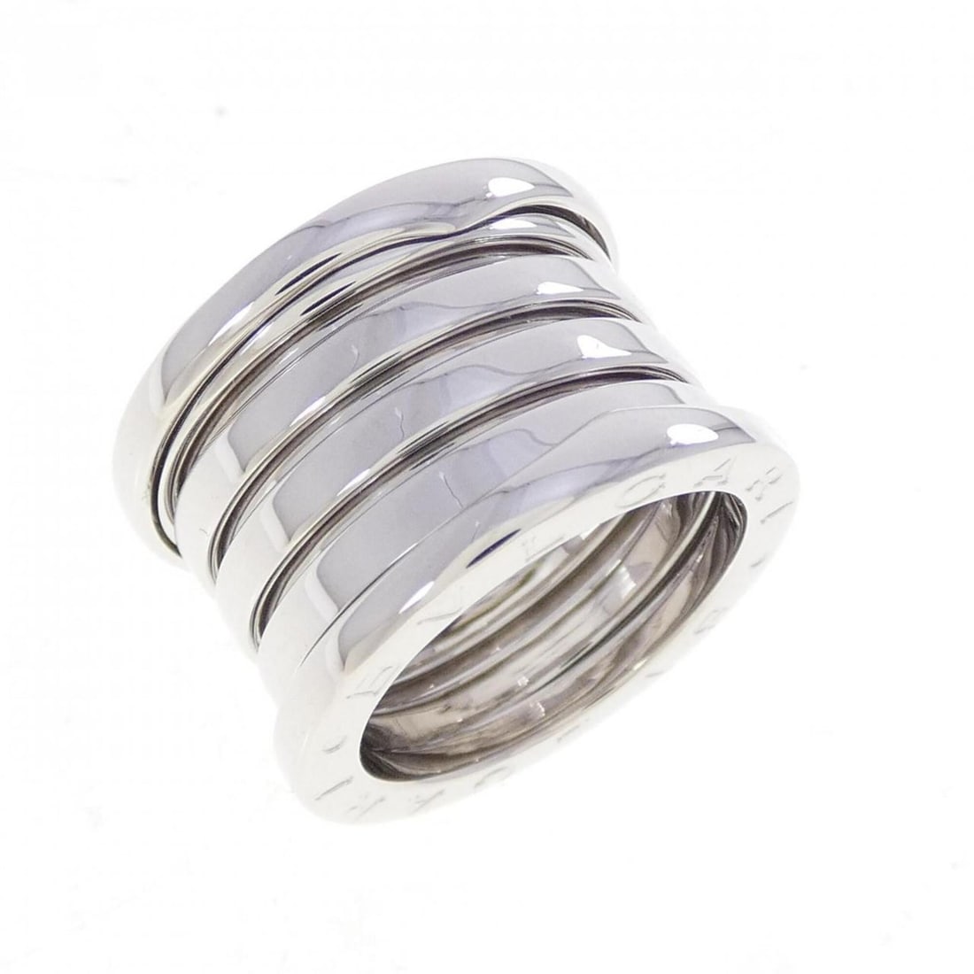 Bvlgari B.zero1 5-band ring: --- Catalog ---Category: SizeUS Size: 4.5Brand Size: 48Category: DesignType: Band ringGender: WomenMaterial: White gold (18K)Category: GeneralBrand: Bvlgari--- Item List ---Section: ConditionRanking: