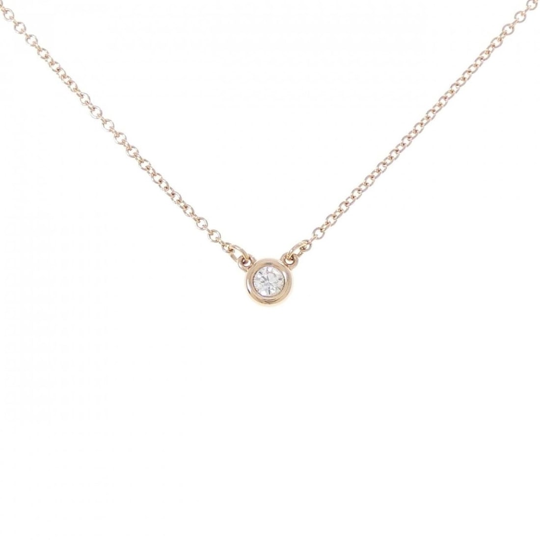 Tiffany & Co. By the Yard Necklace: --- Catalog ---Category: SizePendant Size: 4.5mm / 0.17''Neck Circumference: 42 cm / 16.53''Category: DesignStone: DiamondGender: WomenMaterial: Pink gold (18K)Necklace Type: NecklaceCategory:
