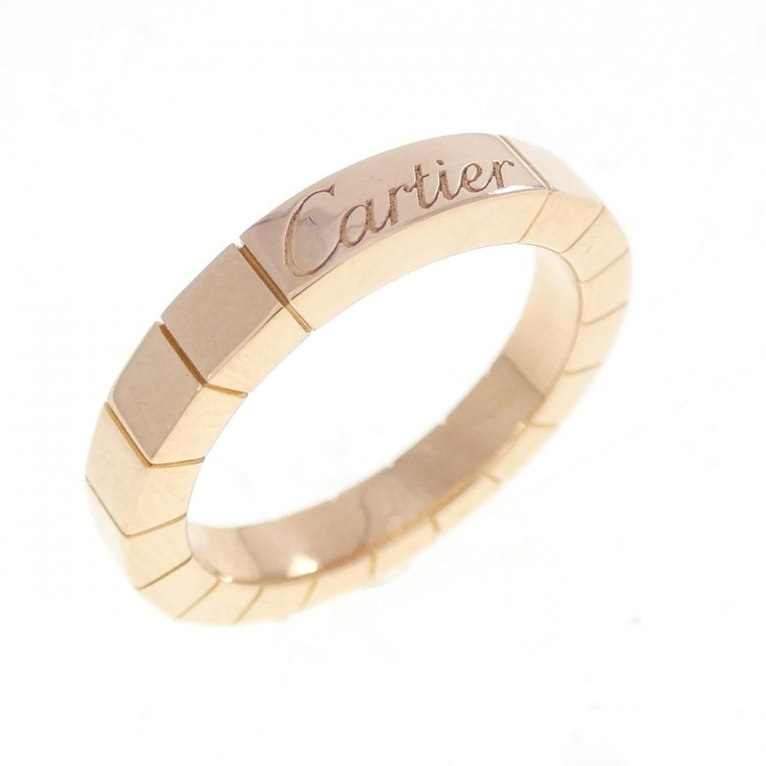Cartier Lanieres Ring: --- Catalog ---Category: SizeUS Size: 4Brand Size: 47Category: DesignType: Band ringGender: WomenMaterial: Pink gold (18K)Category: GeneralMPN: B4048300Brand: Cartier--- Item List ---Section: Conditio
