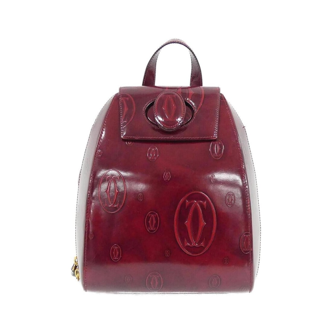 Cartier HAPPY BIRTHDAY L1000244 Backpack: --- Catalog ---Category: SizeSize (HxWxD): 25cm x 20cm x 12.5cm / 9.84'' x 7.87'' x 4.92''Category: DesignType: BackpackColor: BordeauxGender: WomenHardware Color: GoldCategory: GeneralMPN: