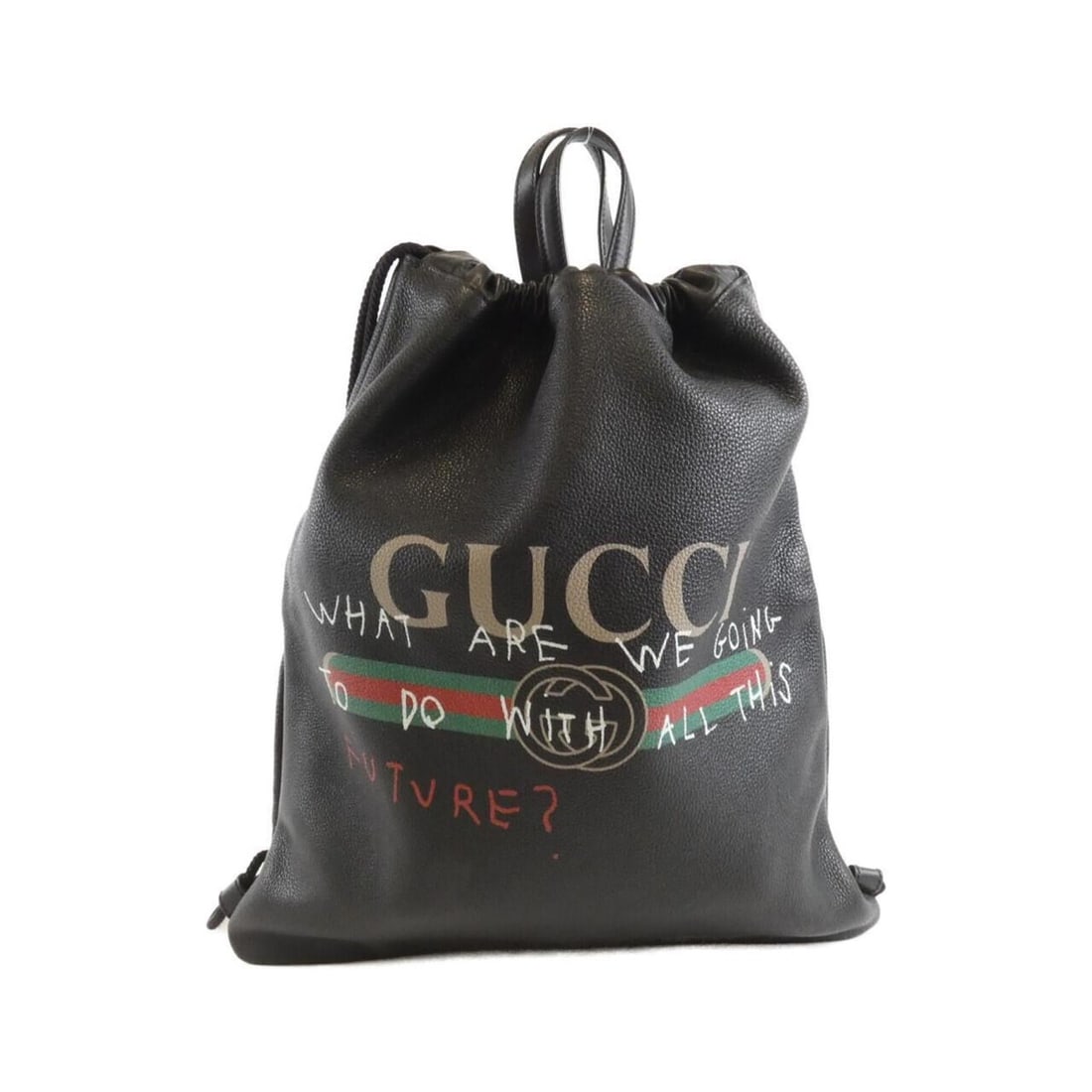 Gucci 494053 0FSA0 Backpack: --- Catalog ---Category: SizeSize (HxWxD): 44cm x 38cm x 1.5cm / 17.32'' x 14.96'' x 0.59''Category: DesignType: BackpackColor: BlackGender: WomenMaterial: Leather Category: GeneralMPN: 494053