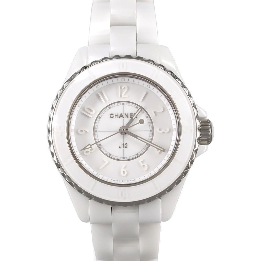 Chanel J12 Phantom 33mm Ceramic H6345 Quartz Watch: --- Catalog ---Category: SizeWrist Size: 17cm / 6.69''Case Diameter: 33mm / 1.3''Category: DesignType: WristwatchGender: WomenColor (Dial): WhiteMaterial (Band): CeramicMaterial (Case): CeramicCategor