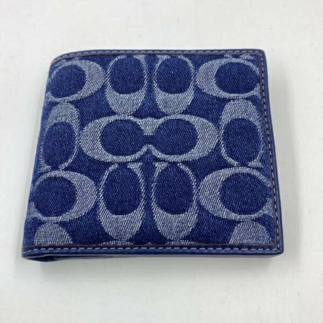COACH Signature Denim Wallet Indigo CY984 (1 of 20)