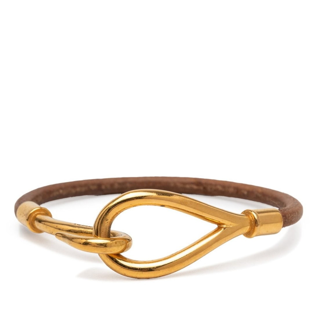 Hermes Jumbo Bracelet, Brown Gold Leather Metal, Women's: --- Catalog ---Category: SizeTotal Length: 18cm / 7.08''Category: DesignType: Charm braceletColor: Brown, GoldGender: WomenMaterial: Leather, MetalCategory: GeneralBrand: Hermes--- Item List ---Sectio