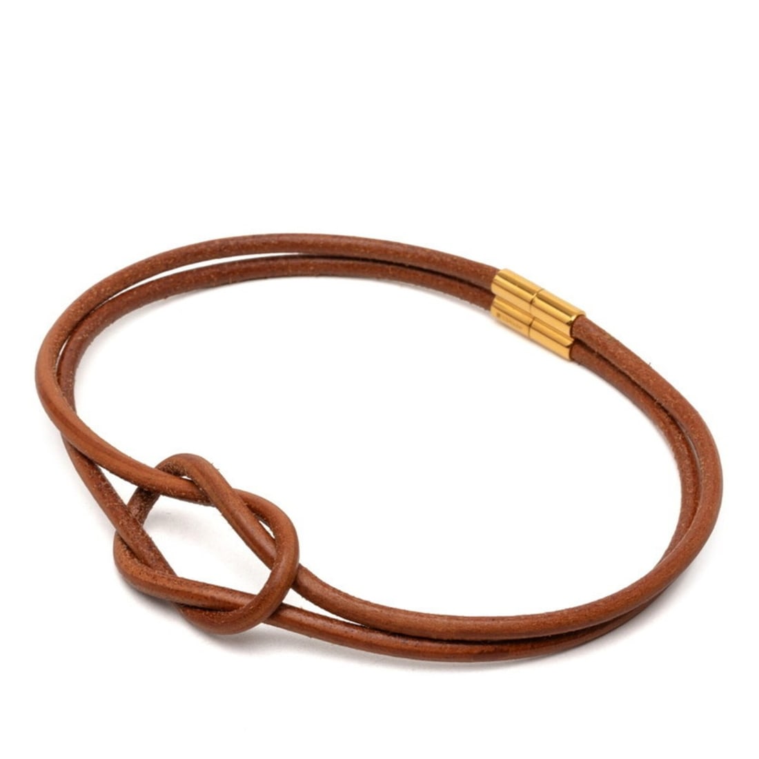 Hermes Herculeed Choker, Brown Leather with Gold Hardware, Women's: --- Catalog ---Category: SizeNeck Circumference: 38 cm / 14.96''Category: DesignColor: BrownGender: WomenMaterial: LeatherNecklace Type: ChokerCategory: GeneralBrand: Hermes--- Item List ---Section: C