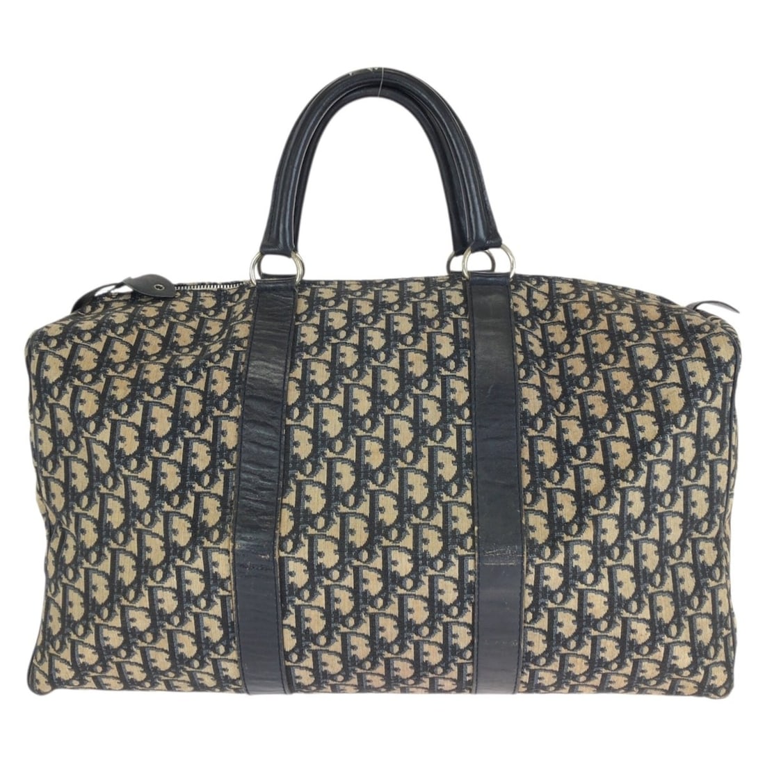 Christian Dior Dior Vintage Trotter Navy Silver Hardware Canvas Leather Boston Bag Travel Unisex: --- Catalog ---Category: SizeSize (HxWxD): 24cm x 45cm x 21cm / 9.44'' x 17.71'' x 8.26''Category: DesignType: Boston bagColor: NavyGender: WomenMaterial: Canvas , Leather Category: GeneralBrand: Chri