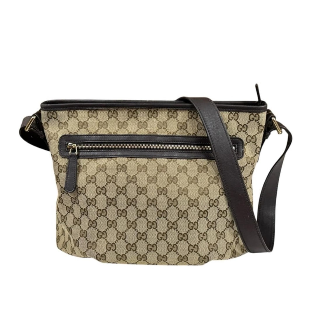 Gucci GG Canvas Shoulder Bag, 388930, Beige, Women's, GUCCI (1 of 14)