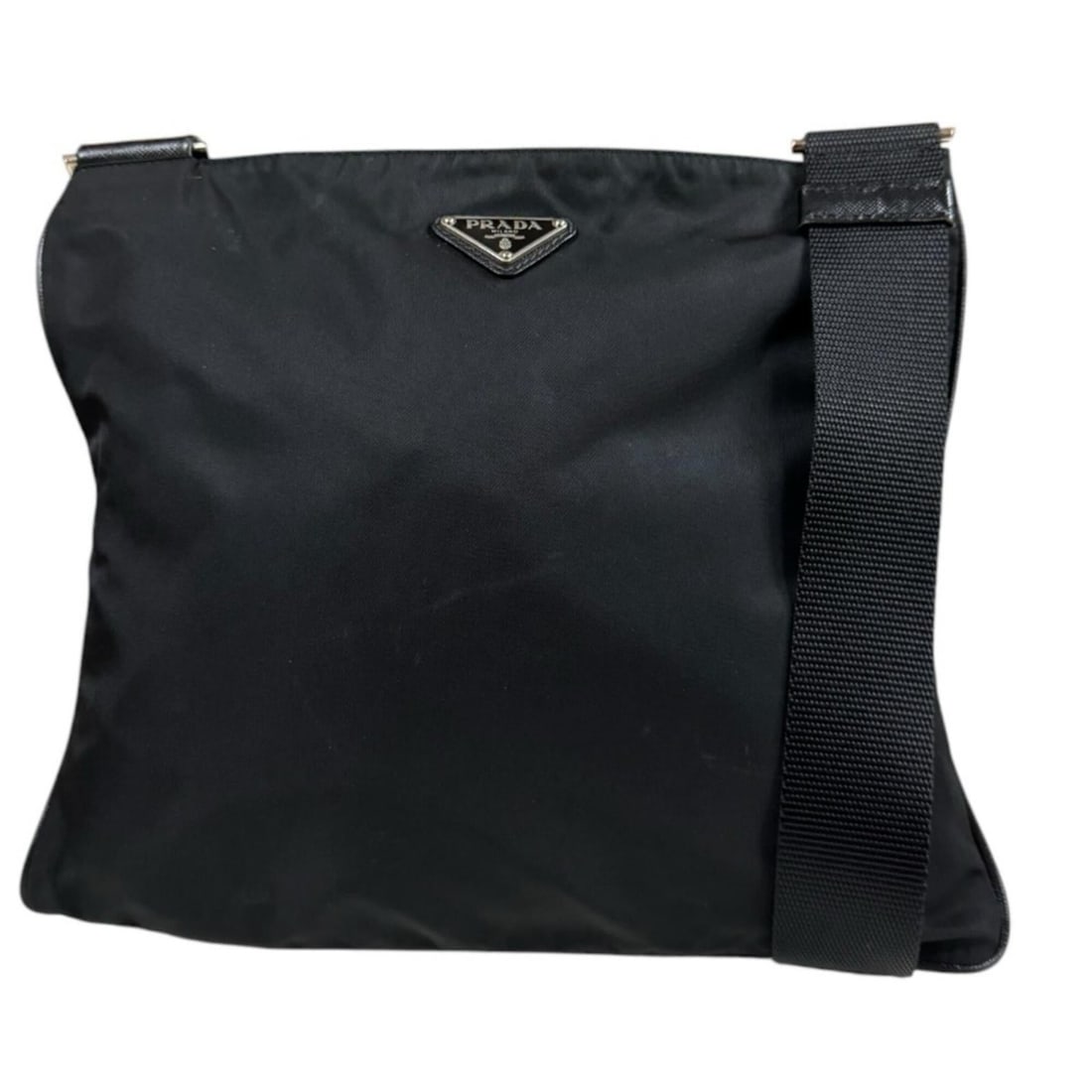 Prada Shoulder Bag, Nylon, Black, Men's & Women's, PRADA: --- Catalog ---Category: SizeSize (HxWxD): 26.5cm x 30cm / 10.43'' x 11.81''Category: DesignType: Shoulder bagColor: BlackGender: Men,WomenMaterial: Nylon Category: GeneralBrand: PradaCountry of Origi