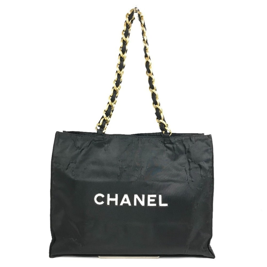 CHANEL CC Coco Mark Logo Tote Bag, Shoulder Chain Double Chain, Nylon, Men's and Women's, Black: --- Catalog ---Category: SizeSize (HxWxD): 30.5cm x 40.5cm x 10cm / 12'' x 15.94'' x 3.93''Category: DesignType: Shoulder bag, Tote bagColor: Black, WhiteGender: Men,Women,UnisexMaterial: Nylon Catego
