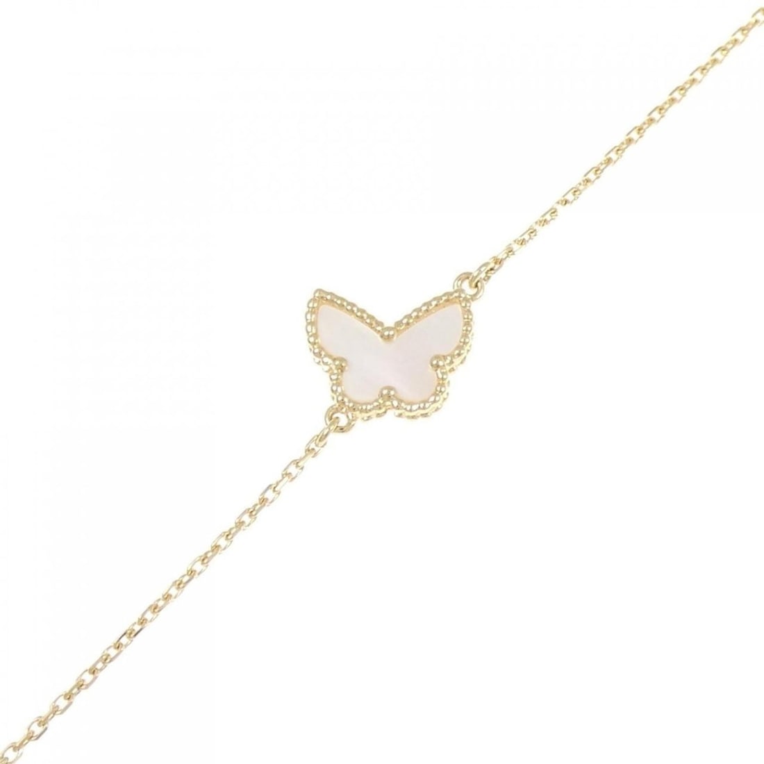 Van Cleef & Arpels Sweet Alhambra Papillon Bracelet: --- Catalog ---Category: SizeLength: 15.5cm - 18cm / 6.1'' - 7.08''Category: DesignType: Charm braceletGender: WomenMaterial: Yellow gold (18K)Category: GeneralMPN: VCARF69000Brand: Van Cleef & Arpels