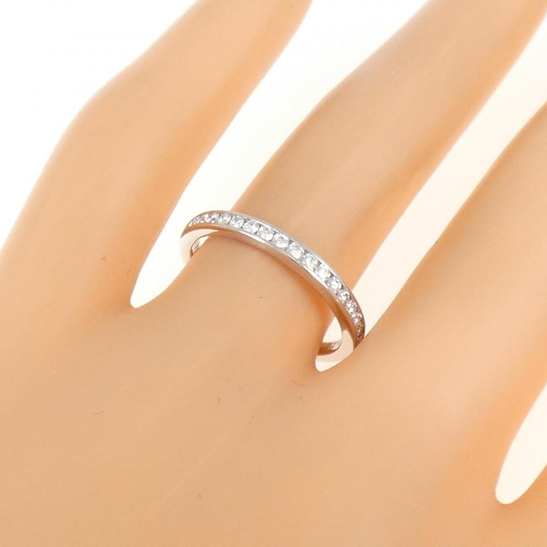 Tiffany Half Circle Channel Setting Ring - 5
