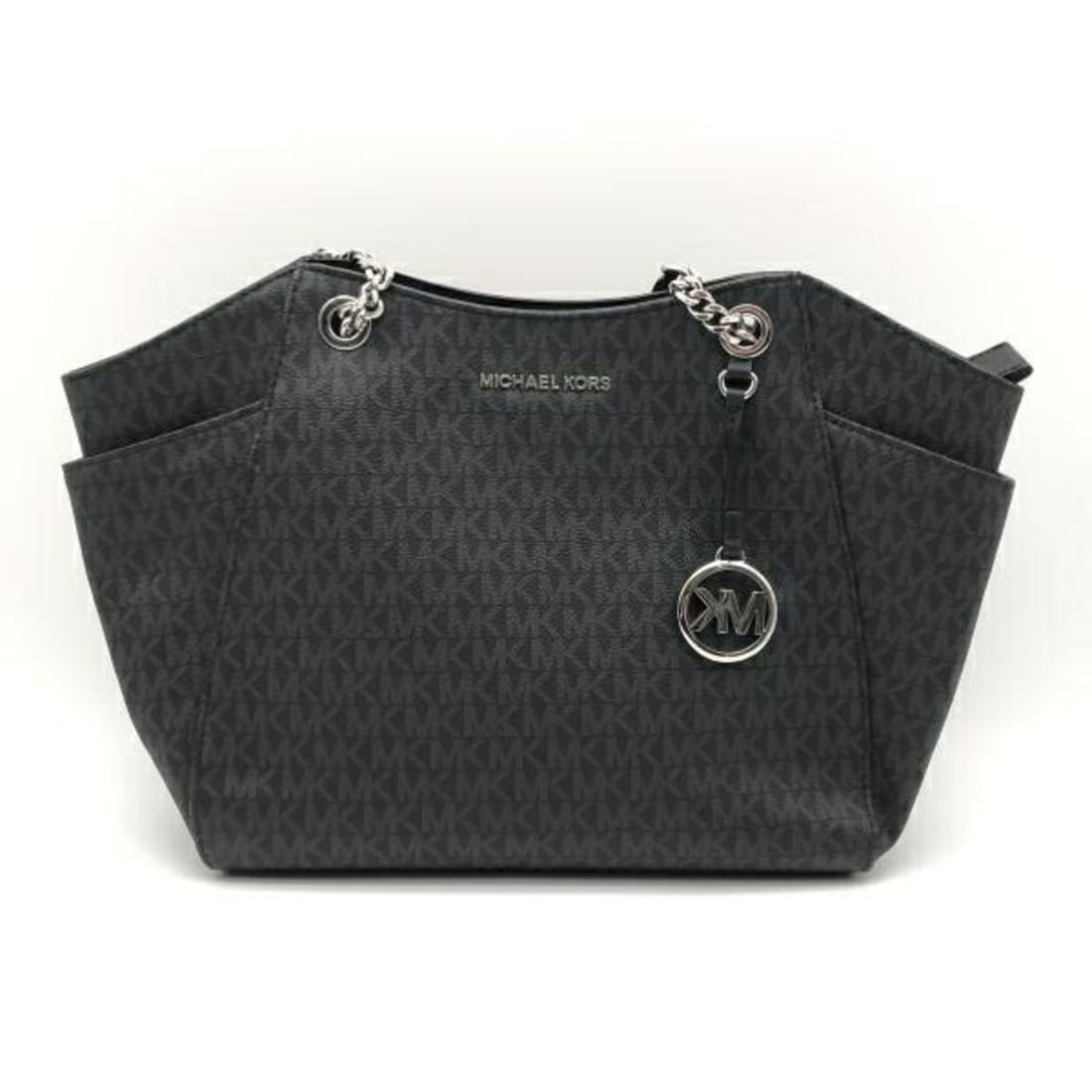 MICHAEL KORS Jet Set Large Tote Bag 35H8STVE7B Black: --- Catalog ---Category: SizeSize (HxWxD): 26cm x 27cm x 8cm / 10.23'' x 10.62'' x 3.14''Handle Length: 60cm / 23.62''Category: DesignType: Tote bagColor: Black, BlueCategory: GeneralBrand: Michael