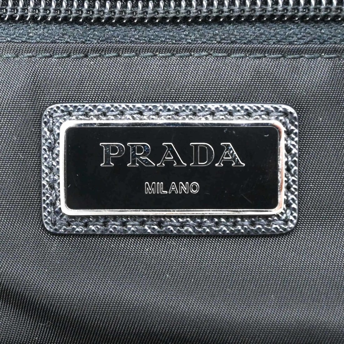 PRADA Tessuto Speedlock Nylon Backpack (Black) - 15