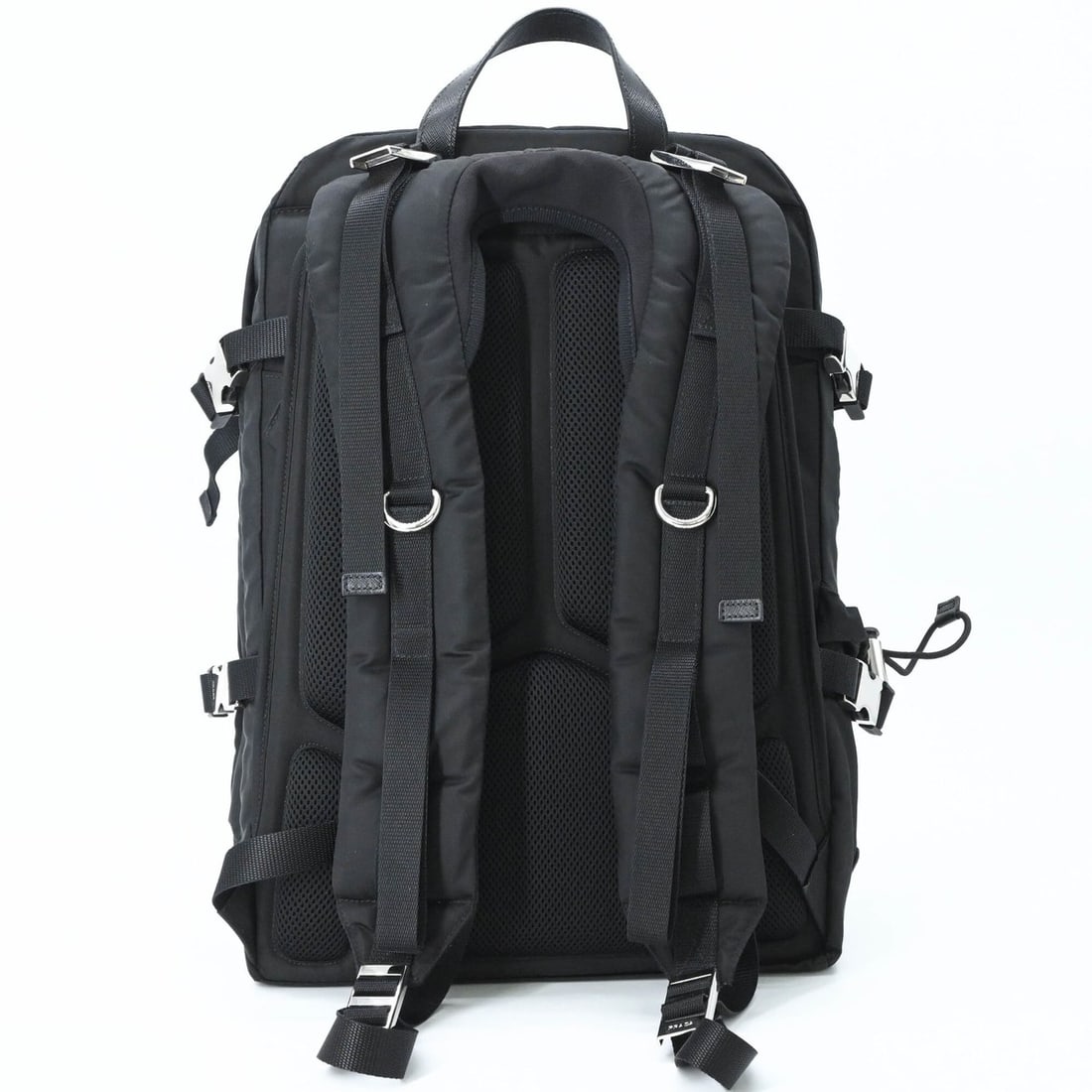 PRADA Tessuto Speedlock Nylon Backpack (Black) - 3
