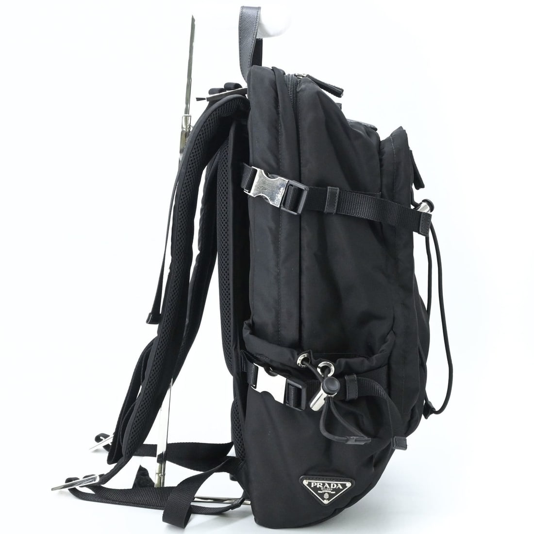 PRADA Tessuto Speedlock Nylon Backpack (Black) - 5