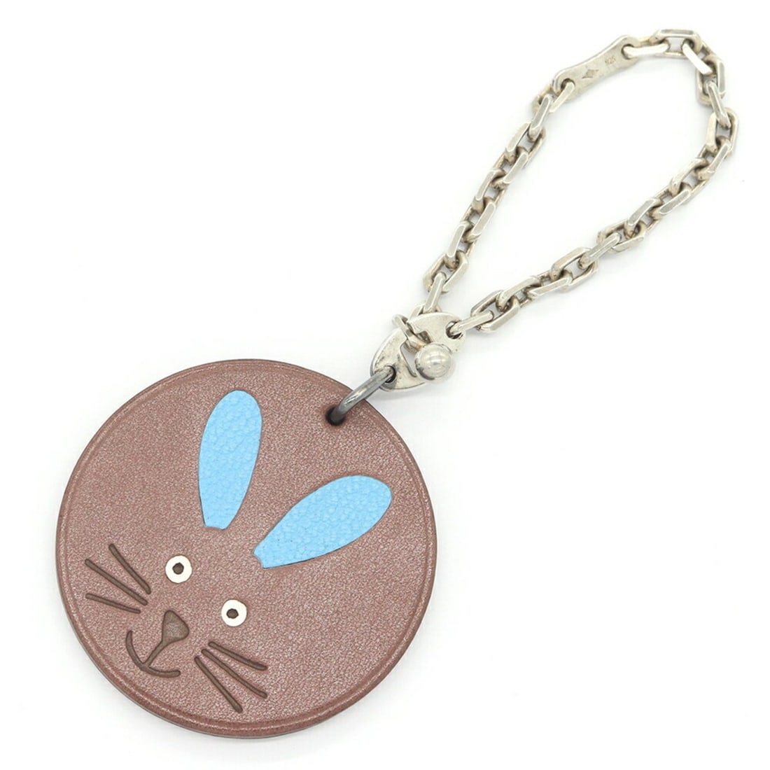 Hermes Accessory Bag Charm 2011 Limited Edition Animal Rabbit Brown Leather 925 Keychain Women's: --- Catalog ---Category: DesignType: Key ChainColor: BrownGender: WomenMaterial: Leather, Sterling silver 925Category: GeneralBrand: HermesCountry of Origin: France--- Item List ---Section: ConditionR