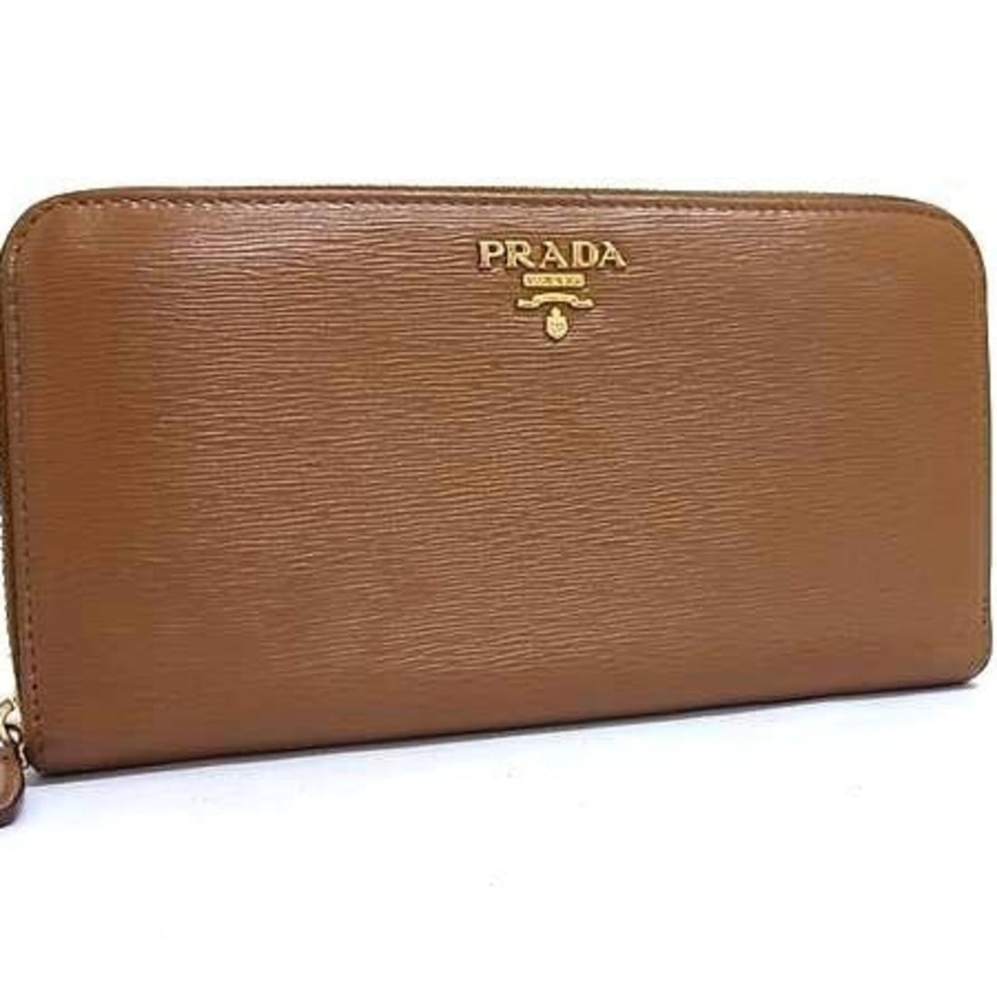 PRADA Prada Long Wallet Zip-Around 1ML506 Brown Leather Women's: --- Catalog ---Category: SizeSize (HxWxD): 10.5cm x 20cm x 2cm / 4.13'' x 7.87'' x 0.78''Category: DesignType: Long wallet (bi-fold)Color: BrownGender: WomenMaterial: Leather Category: GeneralMPN: 1ML