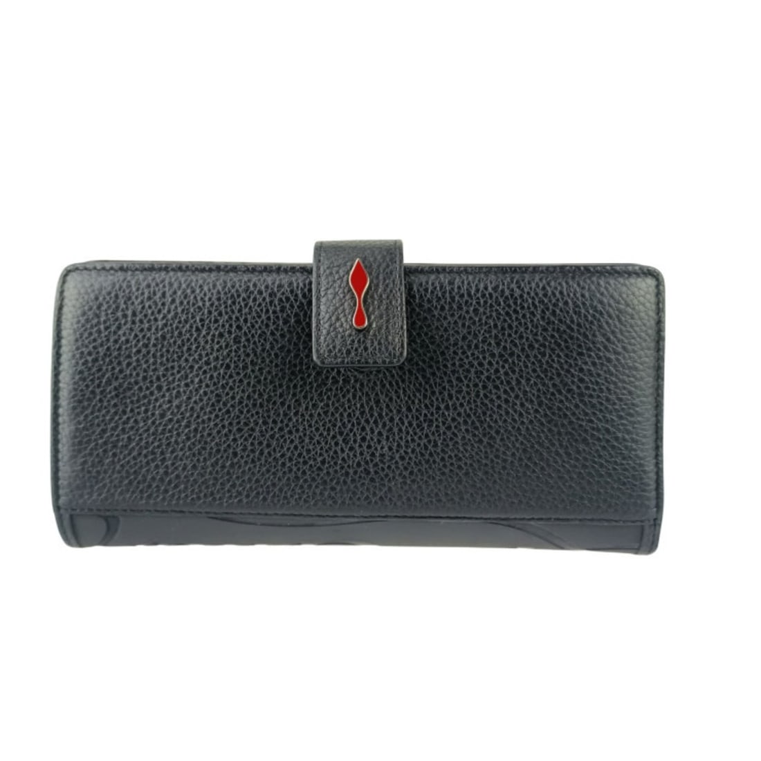 Christian Louboutin Paloma Long Wallet 3185079 Black Leather Men's and Women's: --- Catalog ---Category: SizeSize (HxWxD): 11cm x 19cm x 3.5cm / 4.33'' x 7.48'' x 1.37''Category: DesignType: Long wallet (bi-fold)Color: BlackGender: Men,WomenMaterial: Leather Category: GeneralMPN: