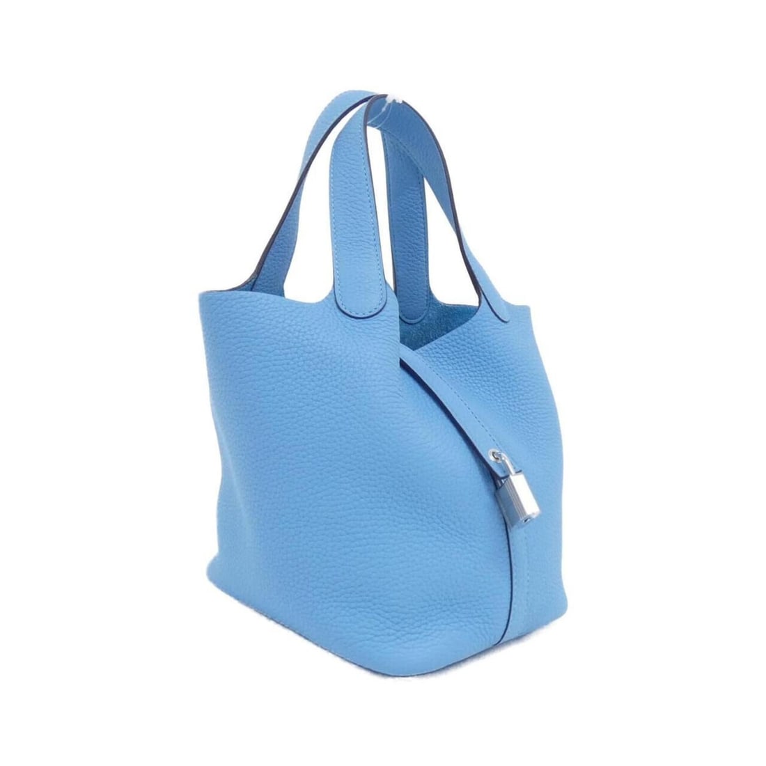 Hermes Picotin Lock PM 056289CK Handbag: --- Catalog ---Category: SizeWeight: 450g / 15.87oz.Size (HxWxD): 18.5cm x 18cm x 13cm / 7.28'' x 7.08'' x 5.11''Handle Length: 28cm / 11.02''Category: DesignType: HandbagColor: BlueGender: WomenMater