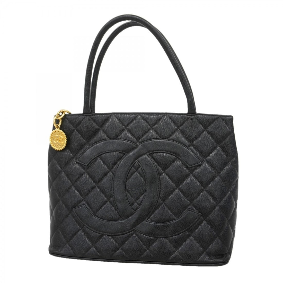 Chanel Tote Bag, Reissue Tote, Caviar Leather, Black, Women's: --- Catalog ---Category: SizeSize (HxWxD): 24.5cm x 30cm x 15cm / 9.64'' x 11.81'' x 5.9''Category: DesignType: Tote bagColor: BlackGender: WomenMaterial: Grained Calfskin Hardware Color: GoldCategory