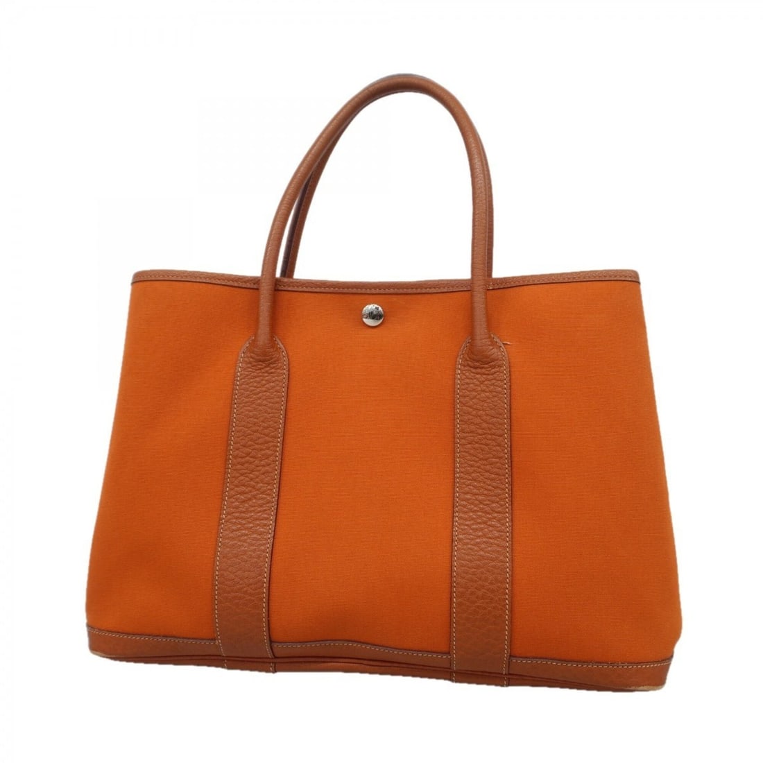 Hermes Garden PM Tote Bag, Toile Officier, Orange, ?J stamp, Ladies' (1 of 19)