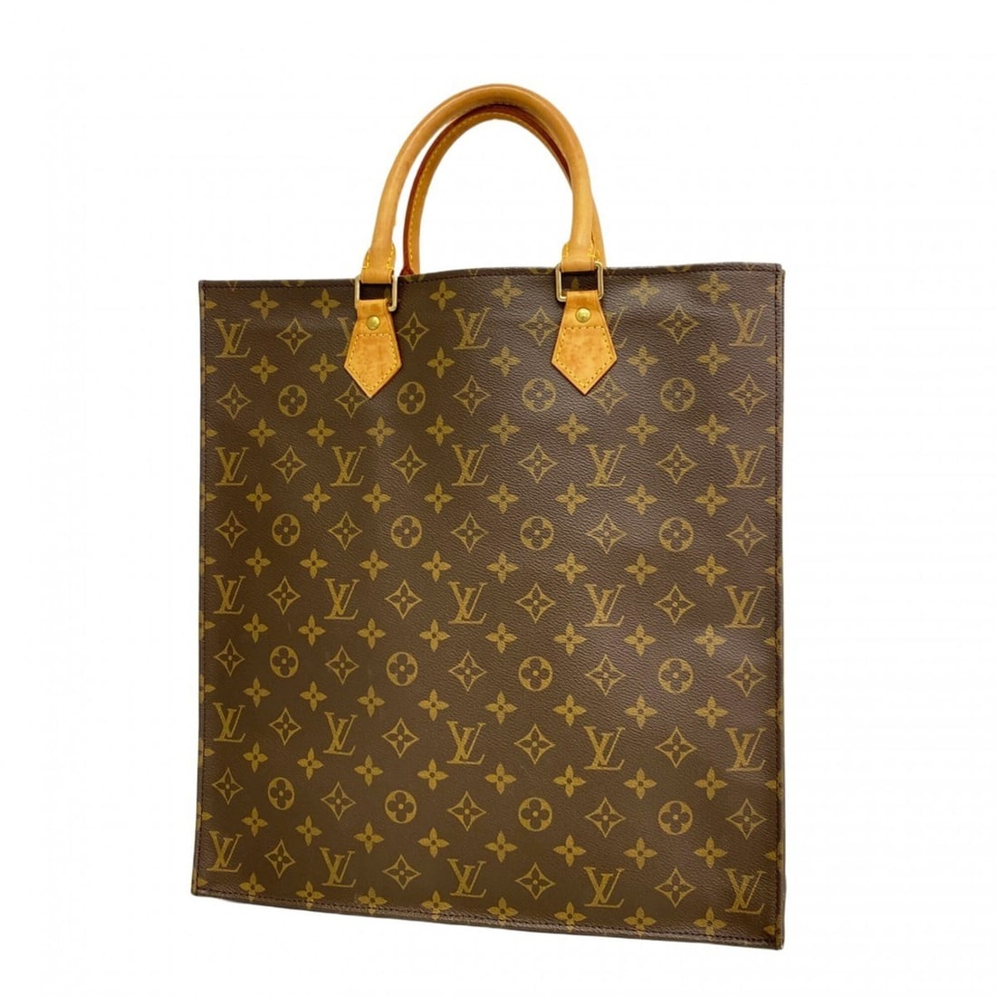 Louis Vuitton Monogram Sac Plat Tote Bag M51140 Brown Women's: --- Catalog ---Category: SizeSize (HxWxD): 38cm x 36cm x 9cm / 14.96'' x 14.17'' x 3.54''Category: DesignType: Tote bagColor: BrownGender: WomenCategory: GeneralMPN: M51140Brand: Louis Vuitton--- Item