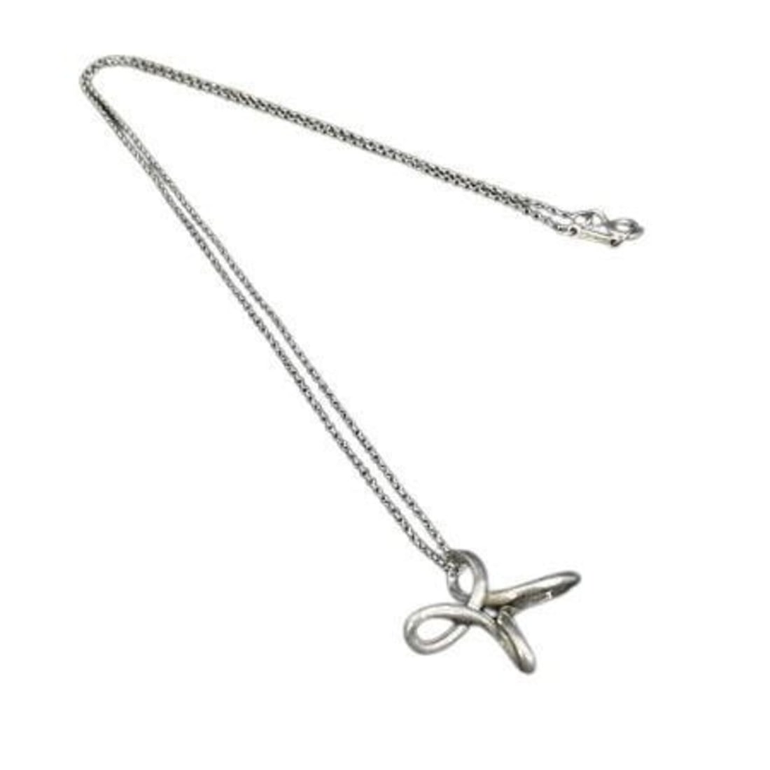 TIFFANY & Co. Tiffany Elsa Peretti Infinity Cross Necklace SV925 Women's: --- Catalog ---Category: SizeWeight: 2.8g / 0.09oz.Pendant Size: 20mm x 21mm / 0.78'' x 0.82''Neck Circumference: 44.5 cm / 17.51''Category: DesignColor: SilverGender: WomenMaterial: Silver 925Pendant