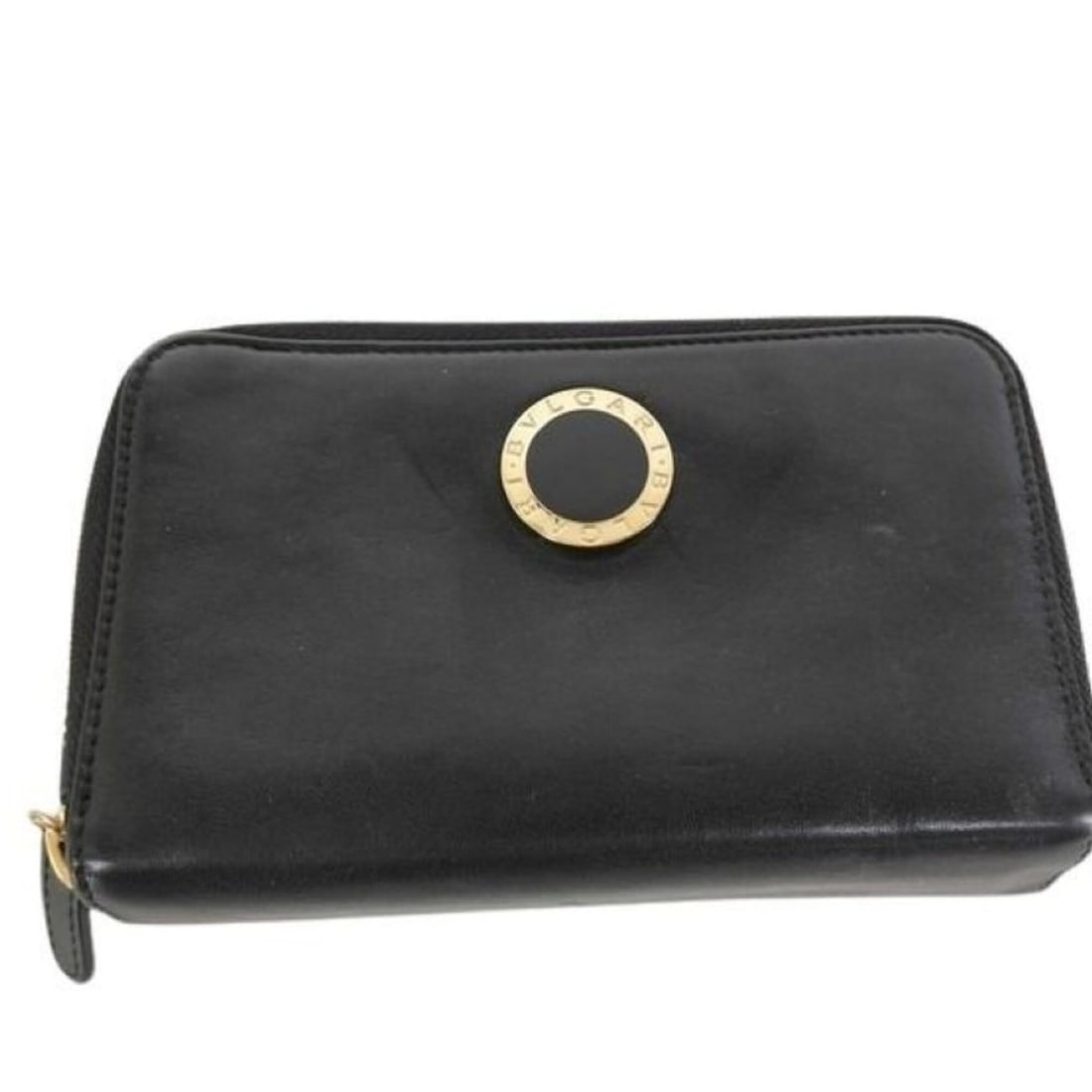 BVLGARI Bulgari Colore 32396 Black Leather Women's Double Round Wallet: --- Catalog ---Category: SizeSize (HxWxD): 10cm x 15cm x 3cm / 3.93'' x 5.9'' x 1.18''Category: DesignType: Wallet (bi-fold)Color: BlackGender: WomenClosure: ZipperMaterial: Leather Category: GeneralL
