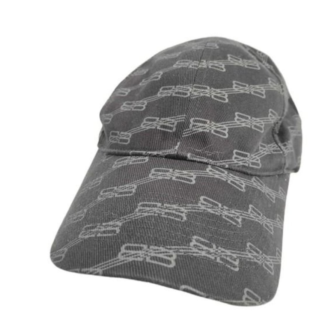 BALENCIAGA BB 704104 Cap, Gray Cotton, Men's & Women's: --- Catalog ---Category: DesignType: Baseball capColor: GrayGender: Men,Women,UnisexMaterial: Cotton Category: GeneralBrand: BalenciagaCountry of Origin: ItalyCategory: MeasurementsCircumference:
