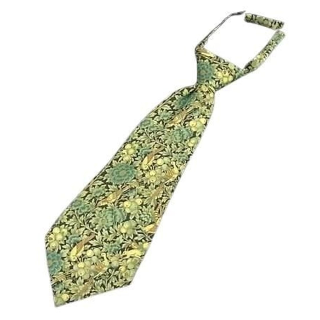 GUCCI tie, Liberty collaboration, 637317, blue, green, multicolor, wool x mohair, men's and women's.: --- Catalog ---Category: SizeWidth: 14cm / 5.51''Total Length: 40cm / 15.74''Category: DesignType: CravatColor: Blue, Green, Multi-colorGender: Men,Women,UnisexMaterial: Wool 70%, Silk 30%Category: