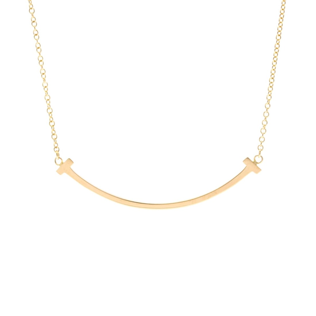 Tiffany Tiffany T Smile Small Size Necklace Pink Gold (18K) No Stone Women,Men Fashion Pendant: --- Catalog ---Category: SizeWeight: 2.8g / 0.09oz.Neck Circumference: 40.5 cm - 45.5 cm / 15.94'' - 17.91''Category: DesignColor: Pink goldMetal: GoldStone: No StoneStyle: FashionGender: