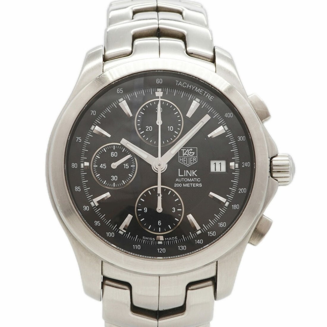 TAG Heuer Link CJF2110 Black Dial Men's Watch: --- Catalog ---Category: SizeWrist Size: 18cm / 7.08''Case Diameter: 41.5mm / 1.63''Category: DesignType: WristwatchGender: MenColor (Dial): BlackMaterial (Band): Stainless steelCategory: GeneralMPN: 