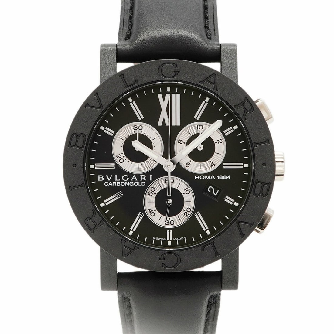 Bvlgari BB38CLCH Black Dial Men's Watch (1 of 10)