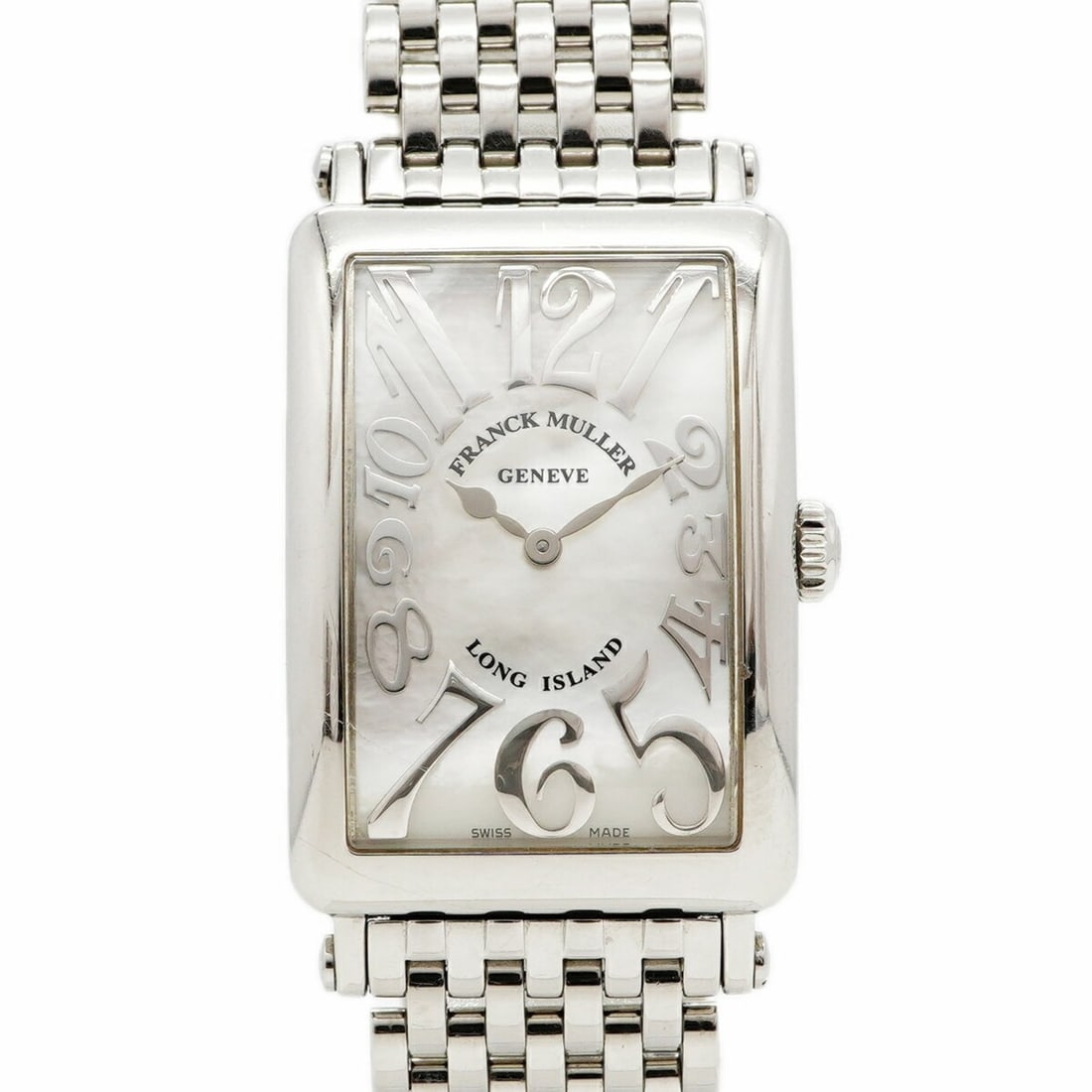 Franck Muller Long Island 952 White Dial Watch for Men and Women: --- Catalog ---Category: SizeWrist Size: 15cm / 5.9''Case Diameter: 26mm / 1.02''Category: DesignType: WristwatchGender: Men,WomenColor (Dial): WhiteMaterial (Band): Stainless steelCategory: GeneralMP
