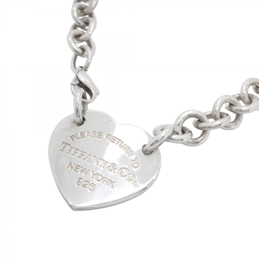 Tiffany & Co. Choker Return to Heart Sterling Silver 925 Women's: --- Catalog ---Category: SizePendant Size: 27.6mm x 29.5mm / 1.08'' x 1.16''Category: DesignGender: WomenMaterial: Silver 925Necklace Type: ChokerCategory: GeneralBrand: Tiffany--- Item List ---Sectio