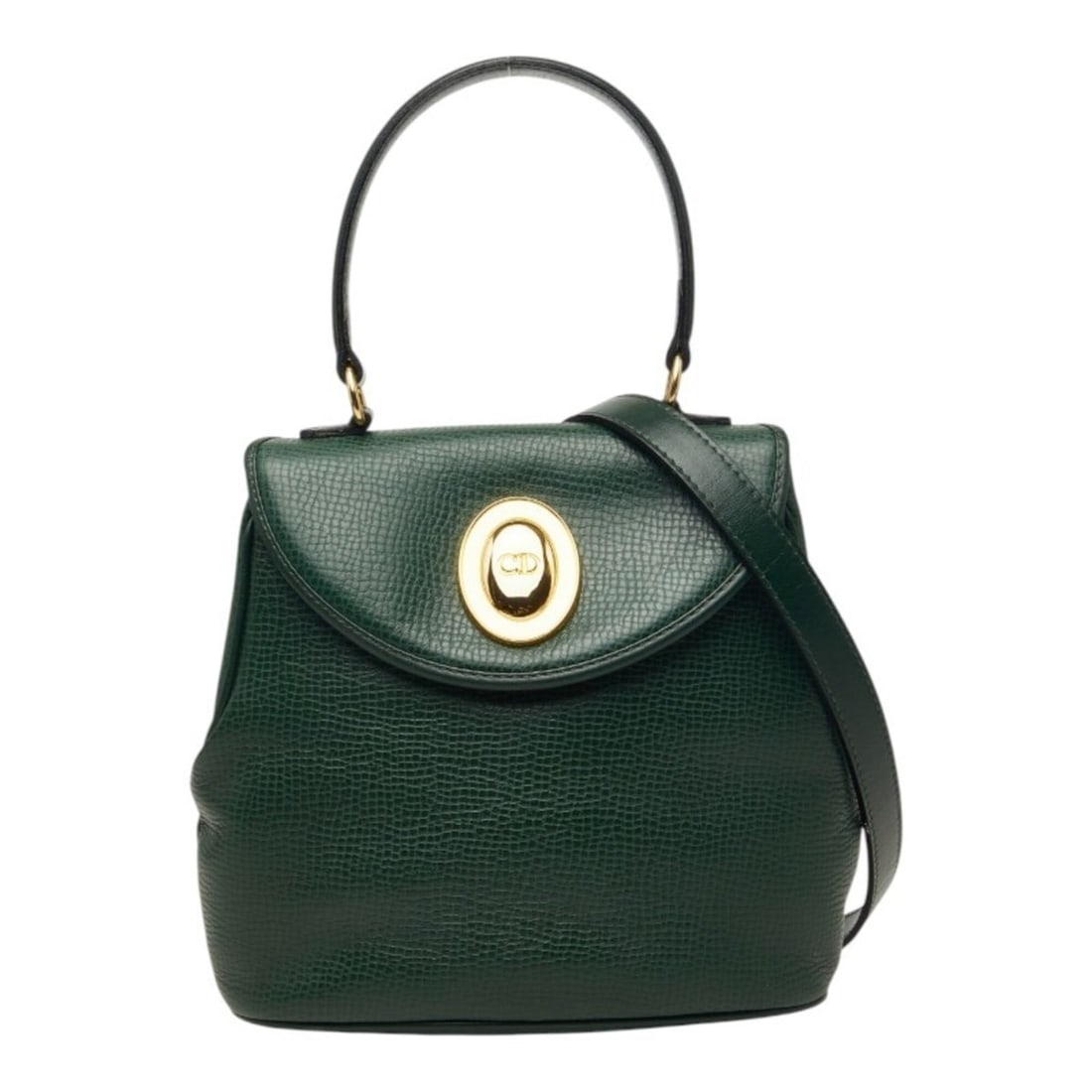 Christian Dior Dior Handbag Shoulder Bag 2-Way Green Leather Women's: --- Catalog ---Category: SizeSize (HxWxD): 21cm x 20cm x 9.5cm / 8.26'' x 7.87'' x 3.74''Category: DesignType: Handbag, Shoulder bagColor: GreenGender: WomenMaterial: Leather Category: GeneralBrand: C