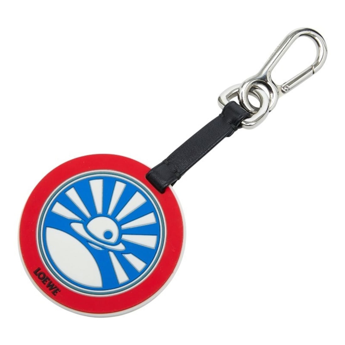 Loewe Spaceship Keychain Accessory Bag Charm Red Multicolor Rubber Leather Women's LOEWE: --- Catalog ---Category: SizeSize (HxWxD): 7.5cm x 7.6cm / 2.95'' x 2.99''Category: DesignType: KeyringColor: Multi-color, Red colorGender: WomenMaterial: Leather, RubberCategory: GeneralBrand: Loewe-