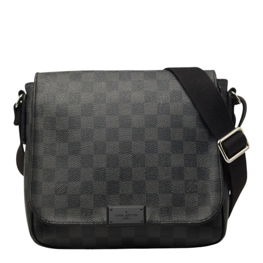 Louis Vuitton Damier Graphite District PM Crossbody Shoulder Bag N41260 Black Leather Men's LOUIS: --- Catalog ---Category: SizeSize (HxWxD): 24cm x 23cm x 6cm / 9.44'' x 9.05'' x 2.36''Category: DesignType: Shoulder bagColor: BlackGender: MenMaterial: PVC , Leather Category: GeneralBrand: Louis Vu