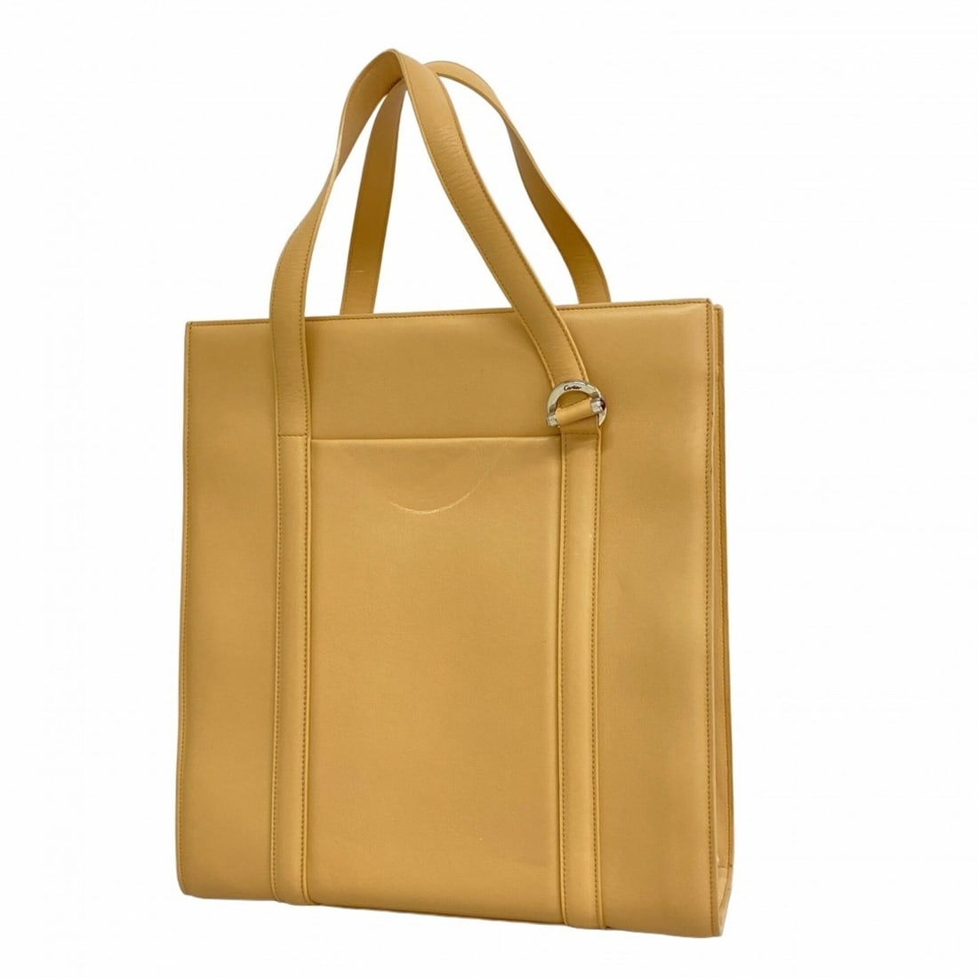 Cartier Tote Bag, Cabochon Leather, Beige, Women's, P2873626: --- Catalog ---Category: SizeSize (HxWxD): 32.5cm x 30cm x 10.5cm / 12.79'' x 11.81'' x 4.13''Category: DesignType: Tote bagColor: BeigeGender: WomenMaterial: Leather Hardware Color: SilverCategory: G