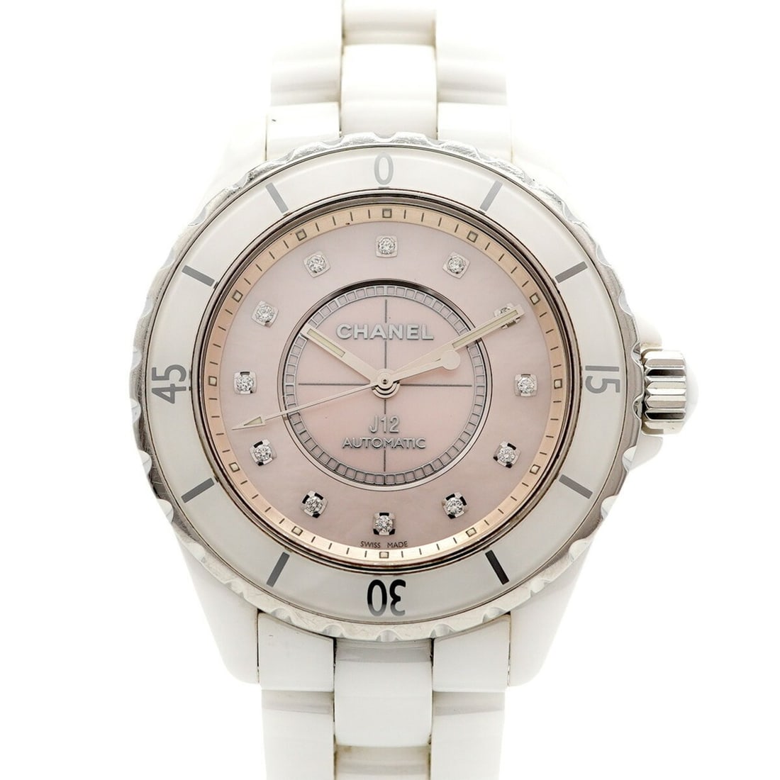 Chanel J12 Limited Edition (1200 pieces worldwide) H5514 Pink Dial Watch for Men and Women: --- Catalog ---Category: SizeWrist Size: 17.5cm / 6.88''Case Diameter: 39mm / 1.54''Category: DesignType: WristwatchGender: Men,WomenColor (Dial): PinkMaterial (Band): CeramicCategory: GeneralMPN: H55