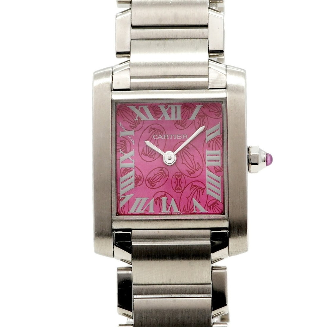 Cartier Tank Française SM Limited Edition W51030Q3 Pink Dial Women's Watch: --- Catalog ---Category: SizeWrist Size: 14.5cm / 5.7''Case Diameter: 20.5mm / 0.81''Category: DesignType: WristwatchGender: WomenColor (Dial): PinkMaterial (Band): Stainless steelCategory: GeneralMPN