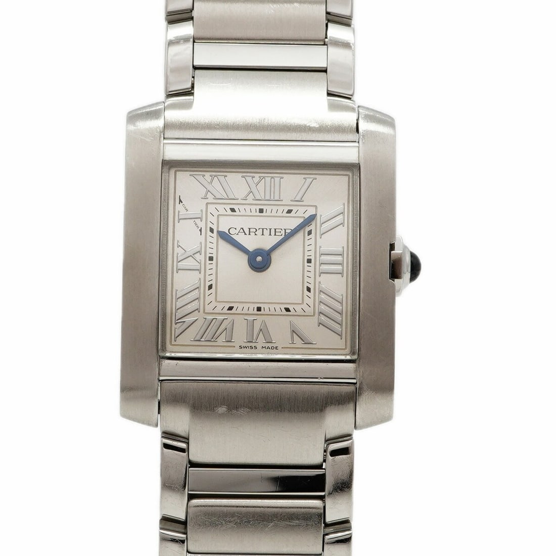 Cartier Tank Française SM WSTA0065 Silver Dial Women's Watch: --- Catalog ---Category: SizeWrist Size: 14.5cm / 5.7''Case Diameter: 21.3mm / 0.84''Category: DesignType: WristwatchGender: WomenColor (Dial): SilverMaterial (Band): Stainless steelCategory: GeneralM