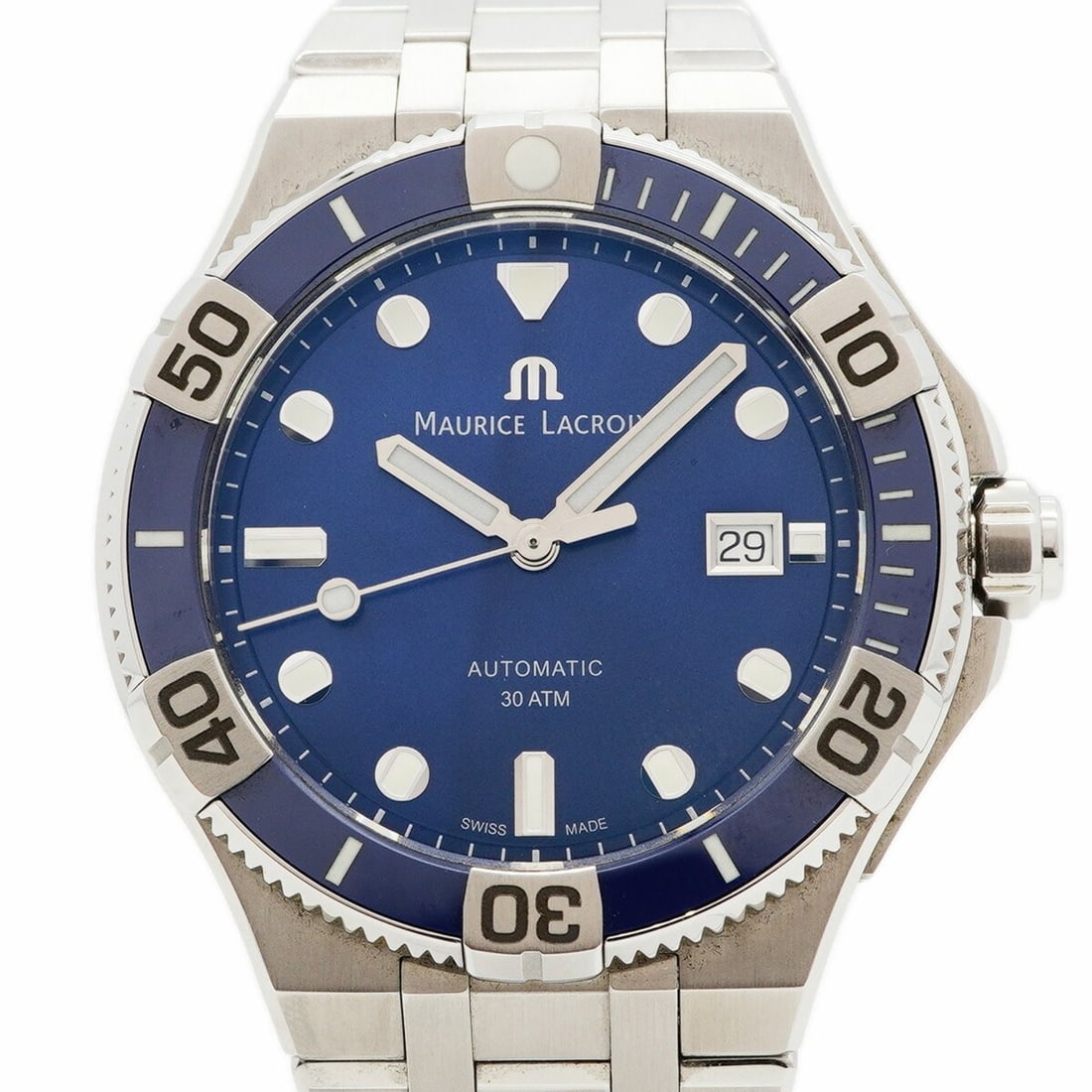 Maurice Lacroix Aikon Venturer AI6058 Blue Dial Men's Watch: --- Catalog ---Category: SizeWrist Size: 16.5cm / 6.49''Case Diameter: 43mm / 1.69''Category: DesignType: WristwatchGender: MenColor (Dial): BlueMaterial (Band): Stainless steelCategory: GeneralMPN: A