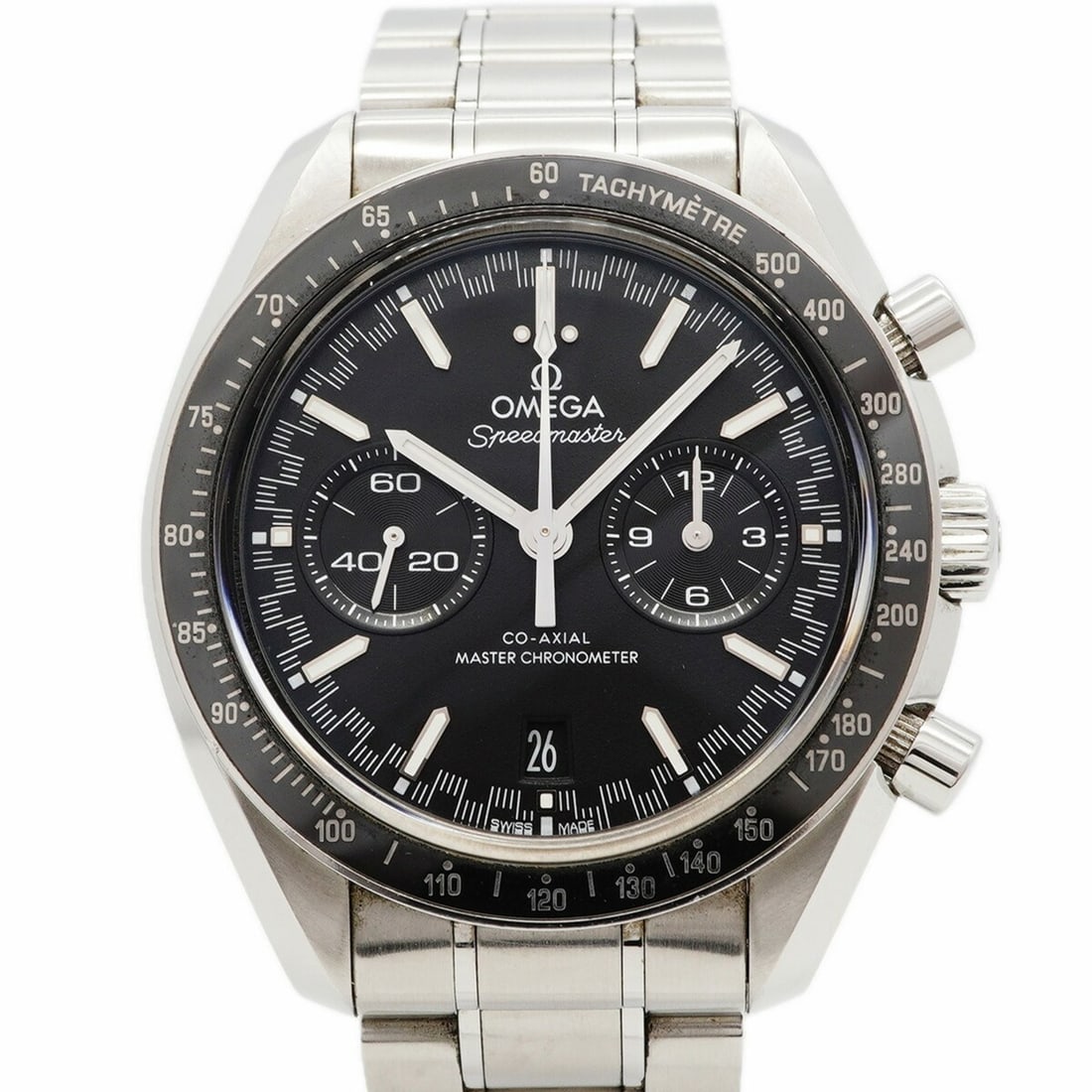 Omega Speedmaster Racing Master 329.30.44.51.01.001 Black Dial Men's Watch: --- Catalog ---Category: SizeWrist Size: 17cm / 6.69''Case Diameter: 44.3mm / 1.74''Category: DesignType: WristwatchGender: MenColor (Dial): BlackMaterial (Band): Stainless steelCategory: GeneralMPN: 