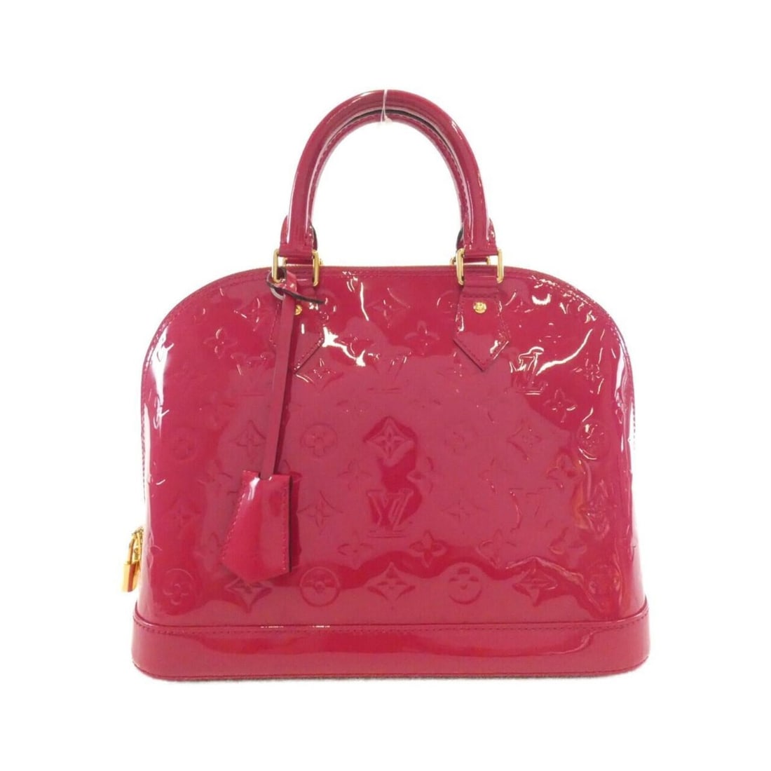 Louis Vuitton Vernis Alma PM M50561 Handbag: --- Catalog ---Category: SizeWeight: 650g / 1.43lb.Size (HxWxD): 24cm x 32cm x 15cm / 9.44'' x 12.59'' x 5.9''Handle Length: 25cm / 9.84''Category: DesignType: HandbagColor: MagentaGender: WomenMateri